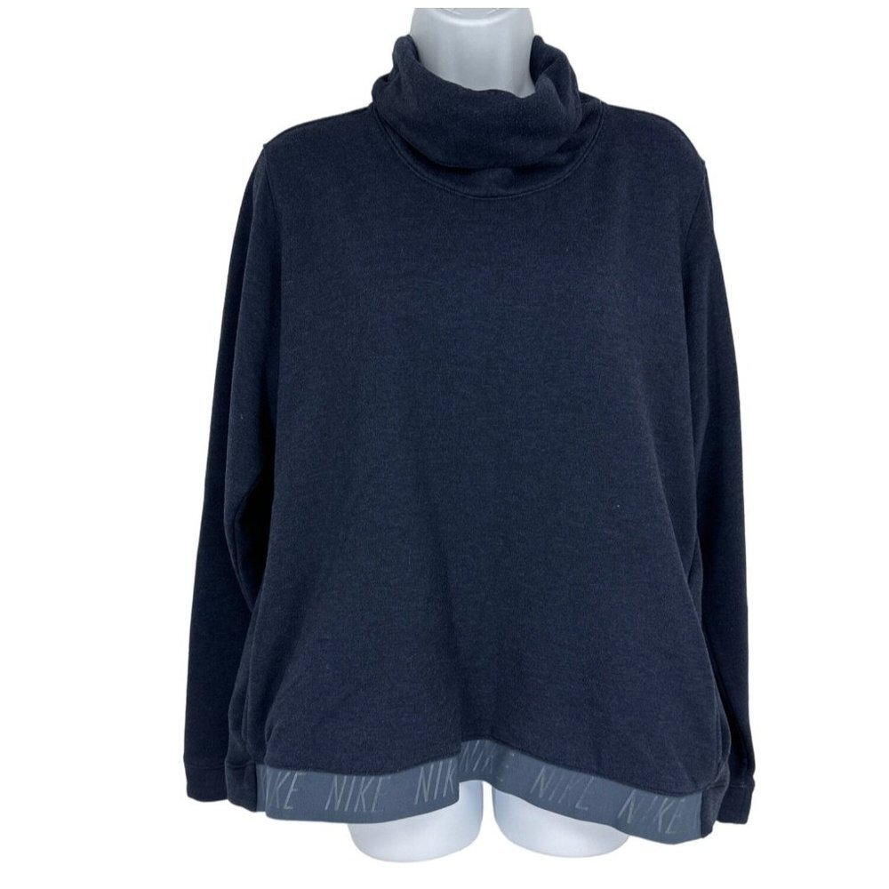 Nike Dri-Fit Women's Pullover Cowl Turtleneck Training Sweatshirt Size XL
